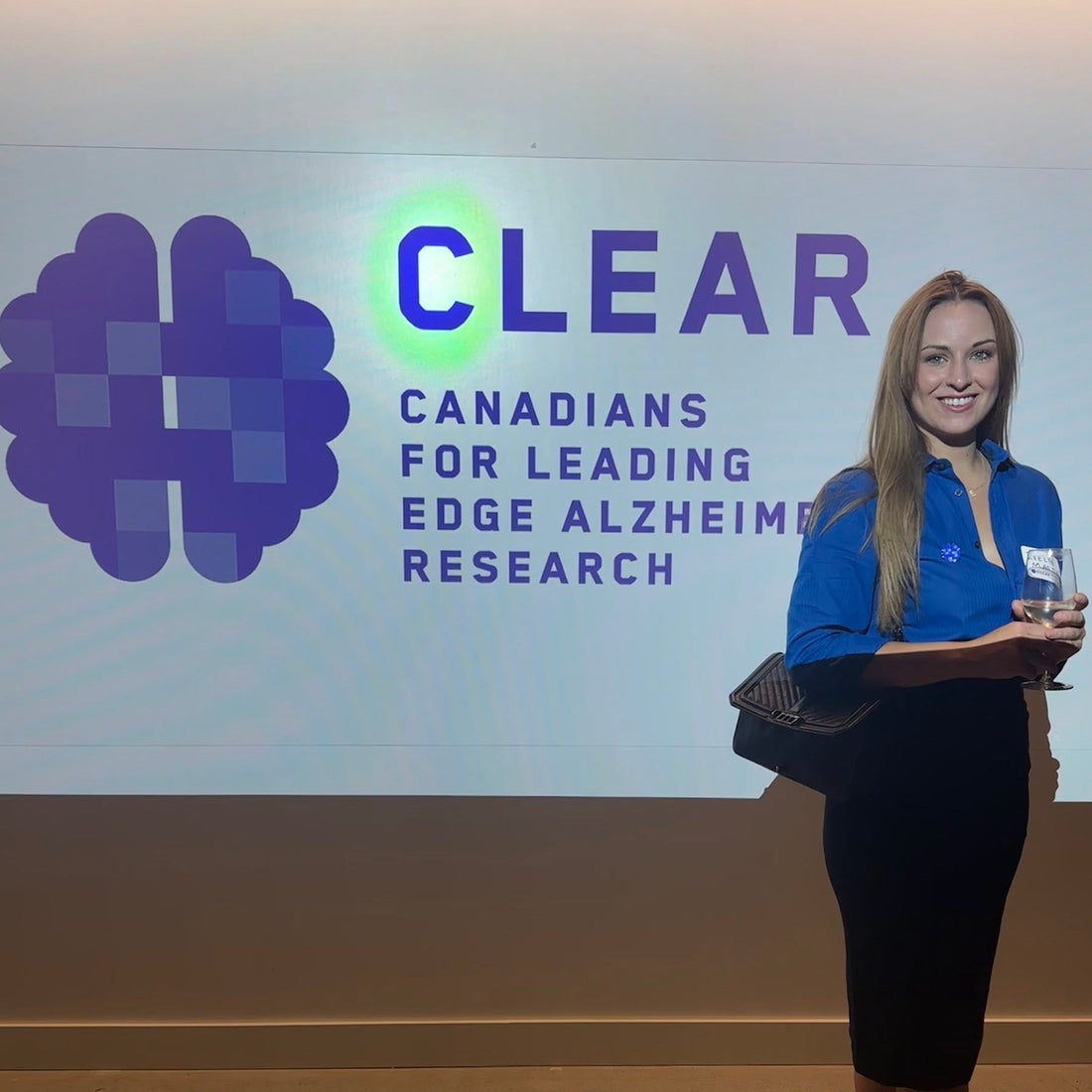 Evelyn Martin attending the Canadians for Leading Edge Alzheimer Research (CLEAR) Annual Fall Reception. 