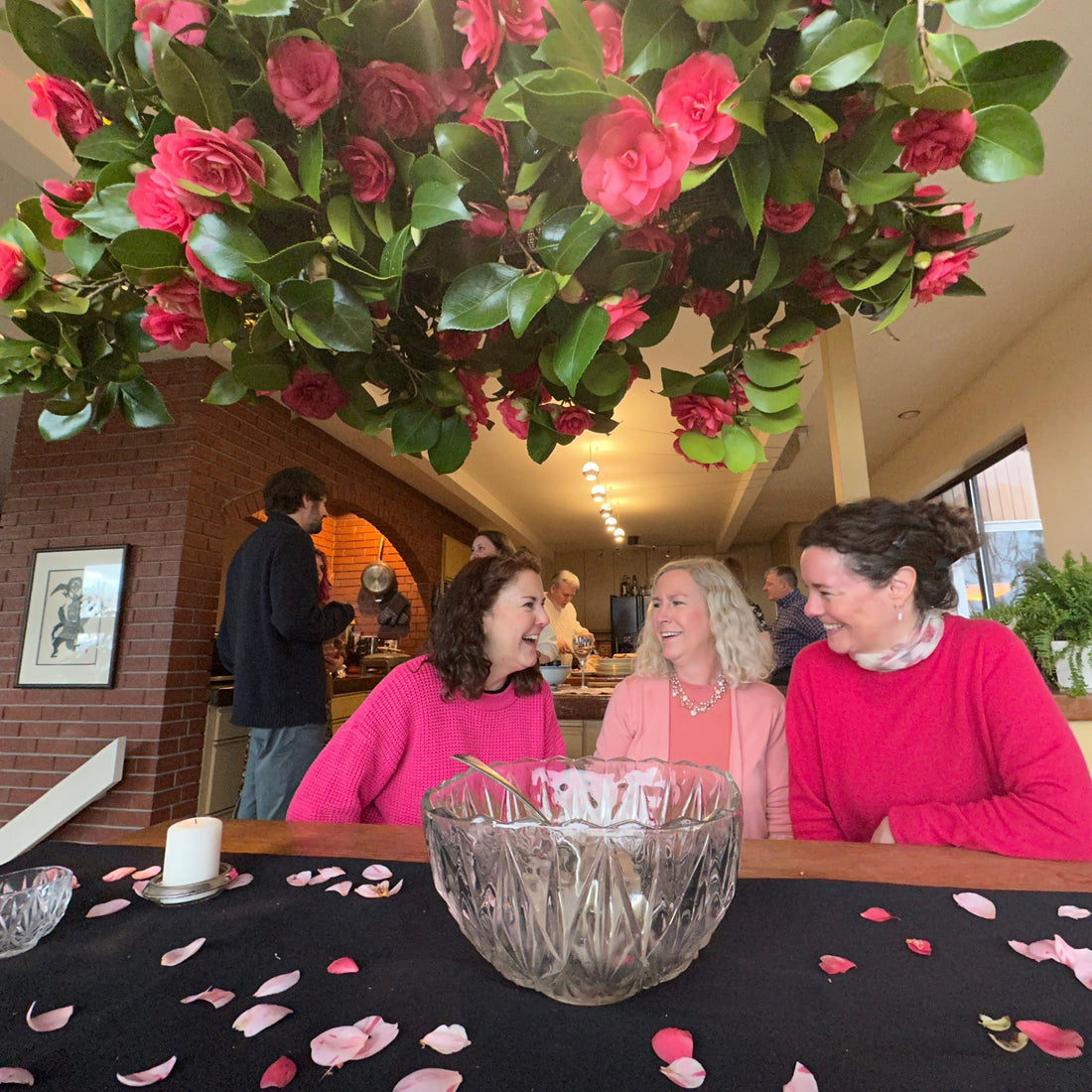 Camellia Chandelier Dinner Party