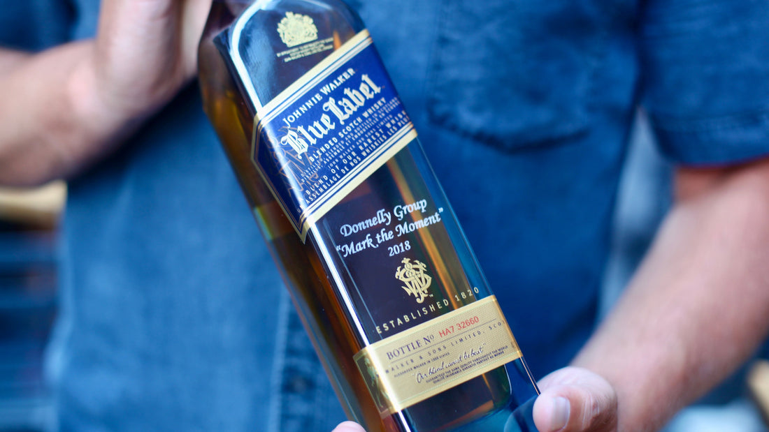 Johnnie Walker Bottle Engraving at Belfast Love