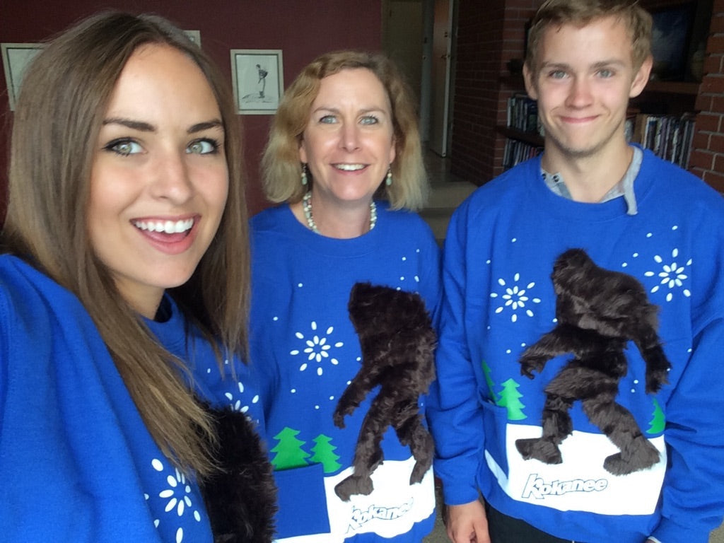 Thanks for the Christmas sweaters Kokanee!