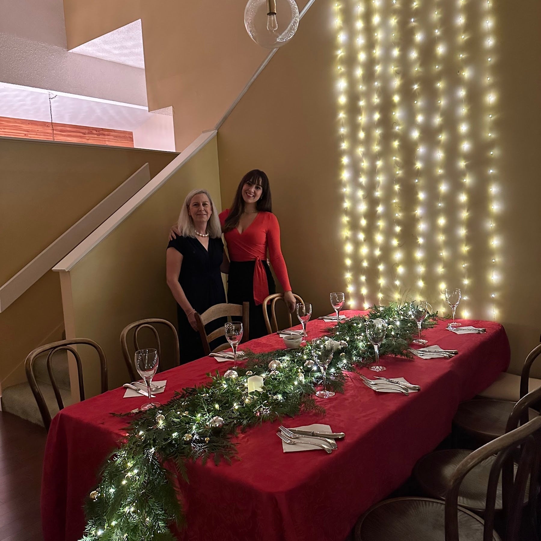 Waterfall Christmas Dinner Party