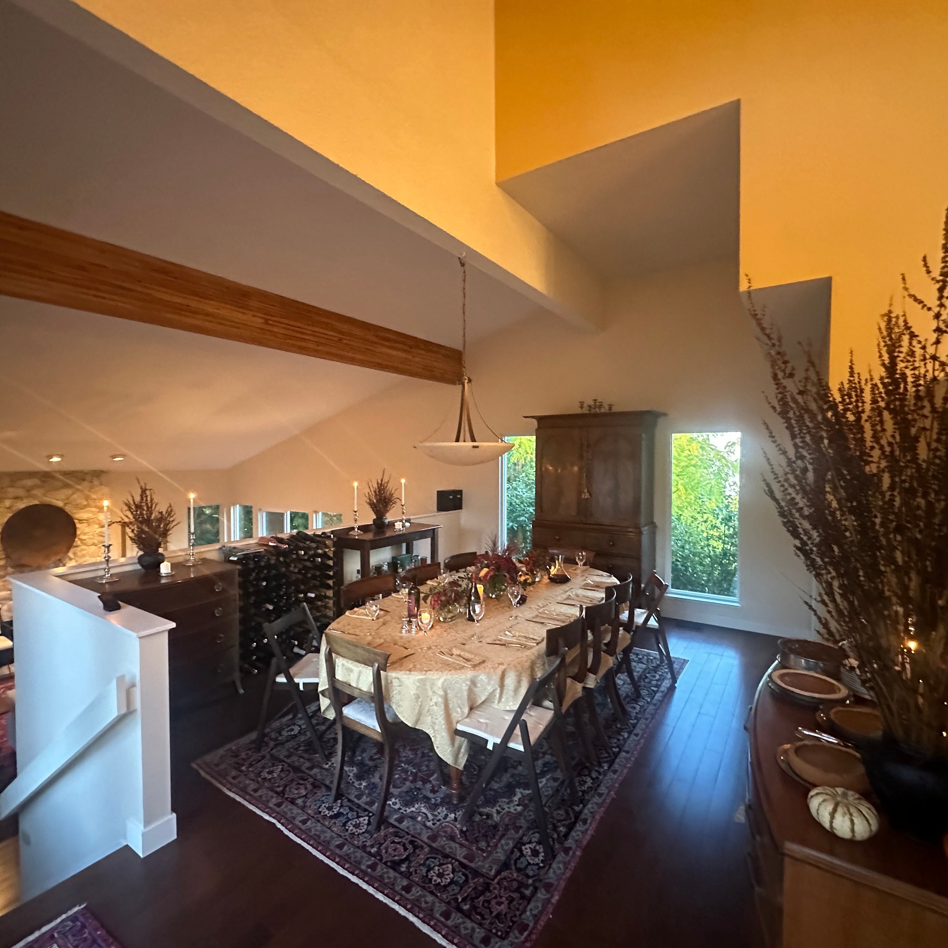 Gold & Burgundy Dinner Party