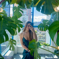 Your product, shot in the plant filled beauty greenroom