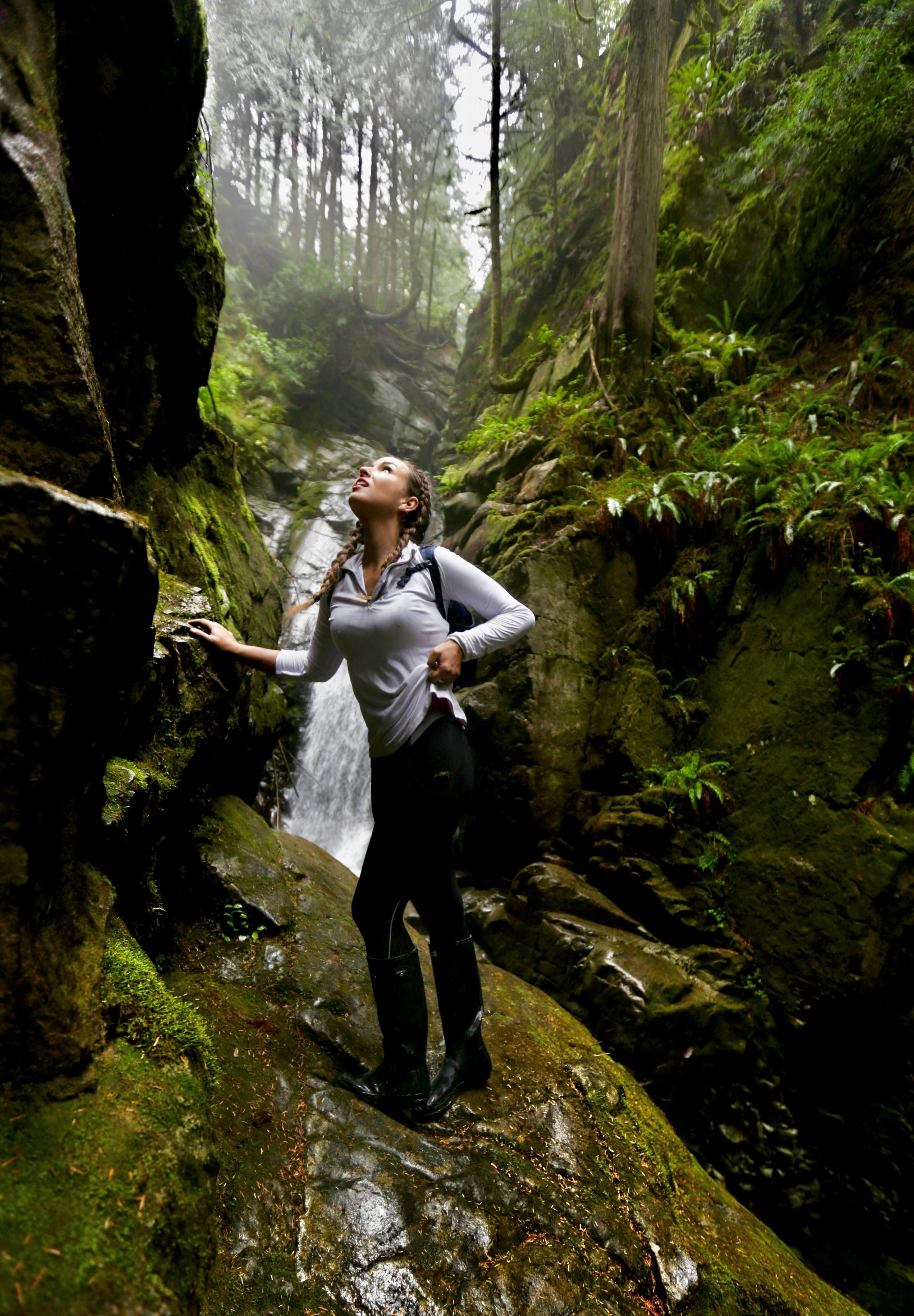 Your product, shot in a rainforest canyon