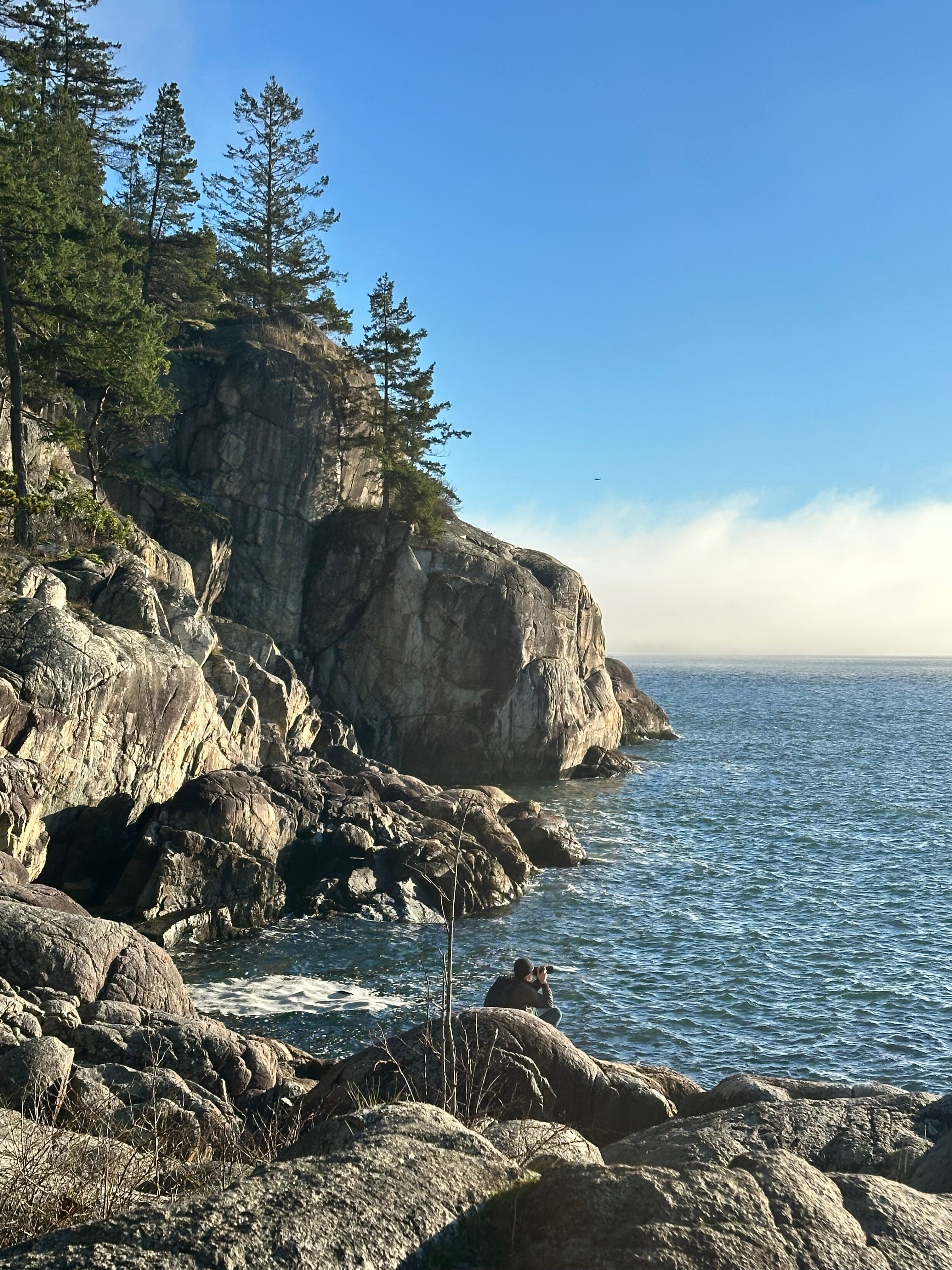 Your product, shot on the rocky coastline