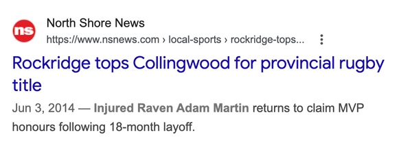 North Shore News - Adam